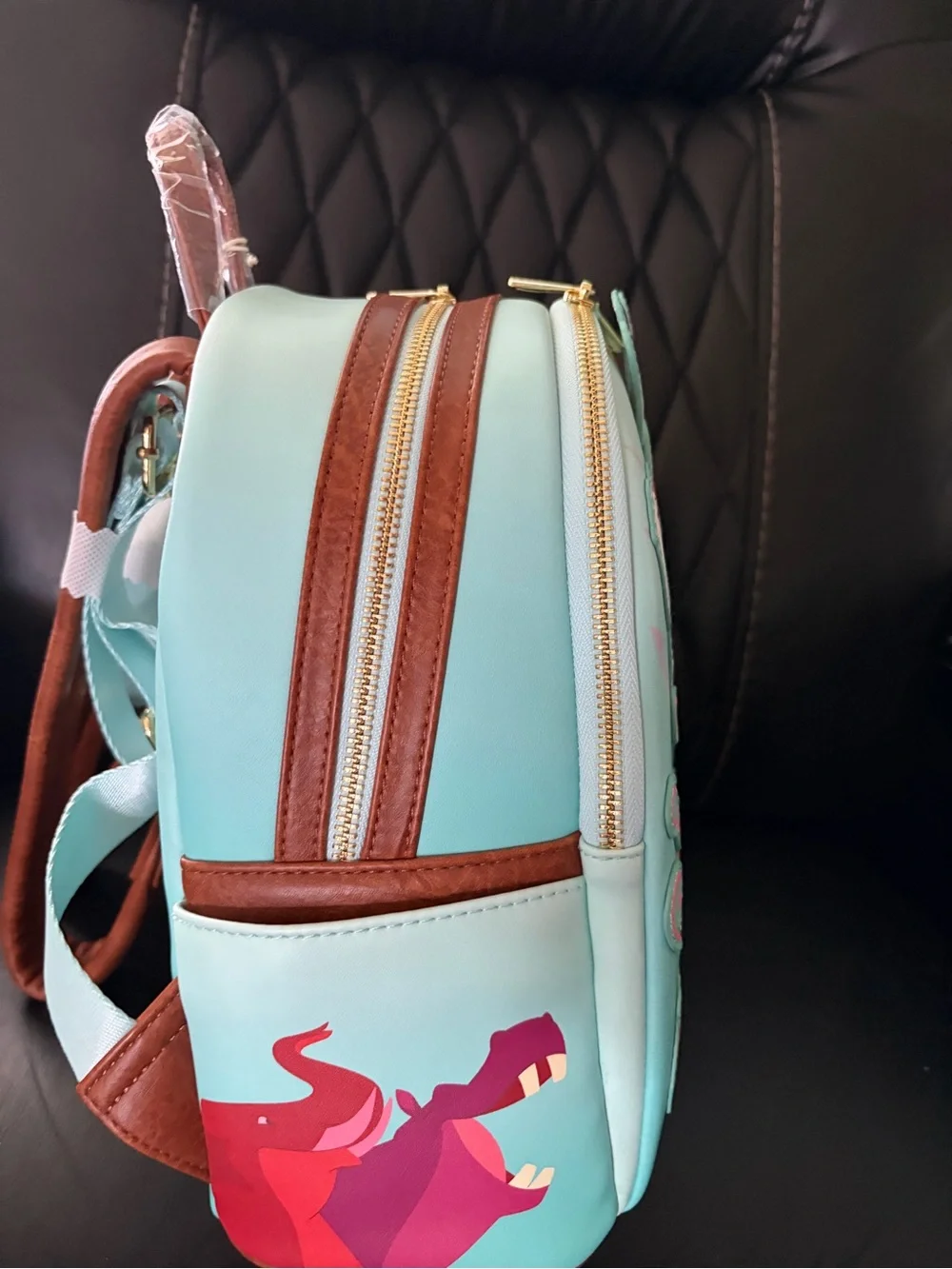 Loungefly Mint Fantasy Animal Mini Backpack with Multicolor Appliqués